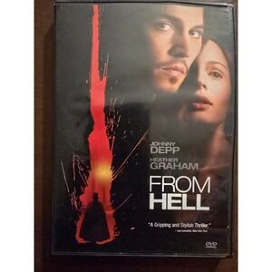 From‎ Hell (DVD, 2001), Johnny Depp, Heather Graham, Excellent Condition